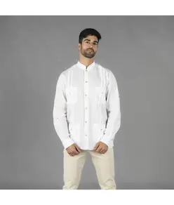 Guayabera uomo collo alla coreana borneo Garys