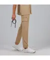 Pantalon unisex cintura ajustable y bolsillos cargo Garys