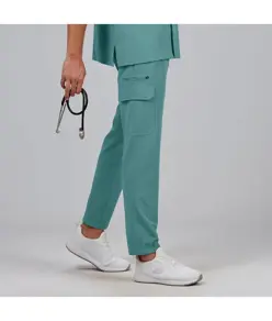 Pantalon unisex cintura ajustable y bolsillos cargo Garys