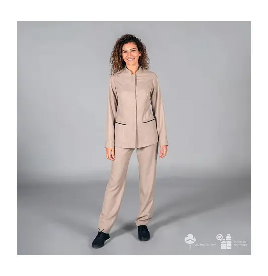 Pantalone donna tessuto riciclato arena Garys