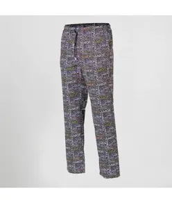 Pantalone elastico con cordino esterno microfibra stampata Garys