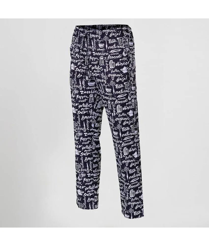 Pantalone elastico con cordino esterno microfibra stampata Garys, 148 gr/m²