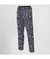 Pantalone elastico con cordino esterno microfibra stampata Garys