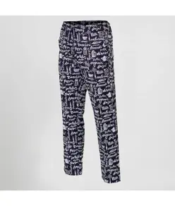 Pantalone elastico con cordino esterno microfibra stampata Garys