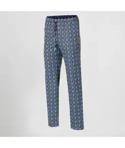 Pantalone elastico con cordino esterno microfibra stampata Garys