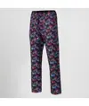 Pantalone elastico con cordino esterno microfibra stampata Garys