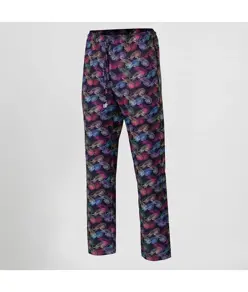 Pantalone elastico con cordino esterno microfibra stampata Garys