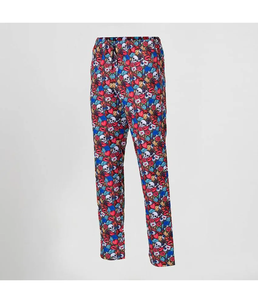 Pantalone elastico con cordino esterno microfibra stampata Garys, 148 gr/m²