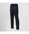 Pantalone elastico con cordino esterno microfibra stampata Garys