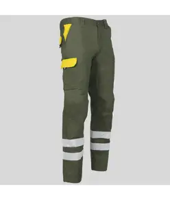 Pantalone multitasche con due bande catarifrangenti Garys Arce