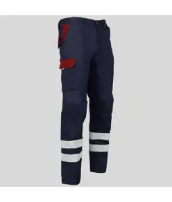 Pantalone multitasche con due bande catarifrangenti Garys Arce