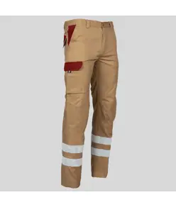 Pantalone multitasche con due bande catarifrangenti Garys Arce
