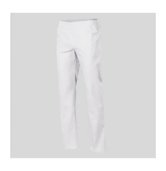 Pantalone sanitario twill bianca con elastico interno Garys