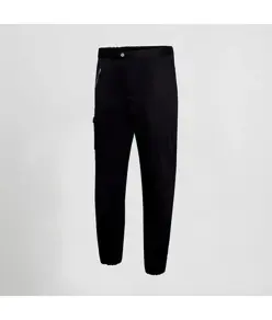Pantalone unisex con zip raso di cotone Garys