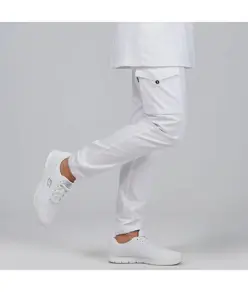 Pantalone unisex con zip raso di cotone Garys