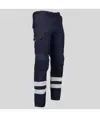 Pantalone unisex multitasche elastico con due bande riflettenti Garys Arce