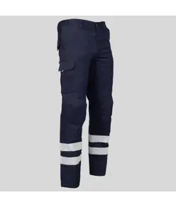 Pantalone unisex multitasche elastico con due bande riflettenti Garys Arce