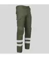 Pantalone unisex multitasche elastico con due bande riflettenti Garys Arce