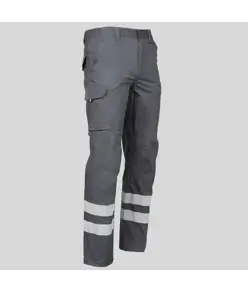 Pantalone unisex multitasche elastico con due bande riflettenti Garys Arce