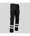 Pantalone unisex multitasche elastico con due bande riflettenti Garys Arce