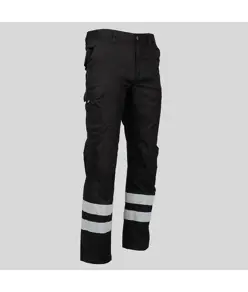 Pantalone unisex multitasche elastico con due bande riflettenti Garys Arce