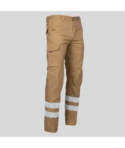 Pantalone unisex multitasche elastico con due bande riflettenti Garys Arce
