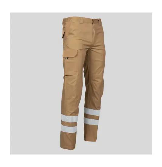 Pantalone unisex multitasche elastico con due bande riflettenti Garys Arce
