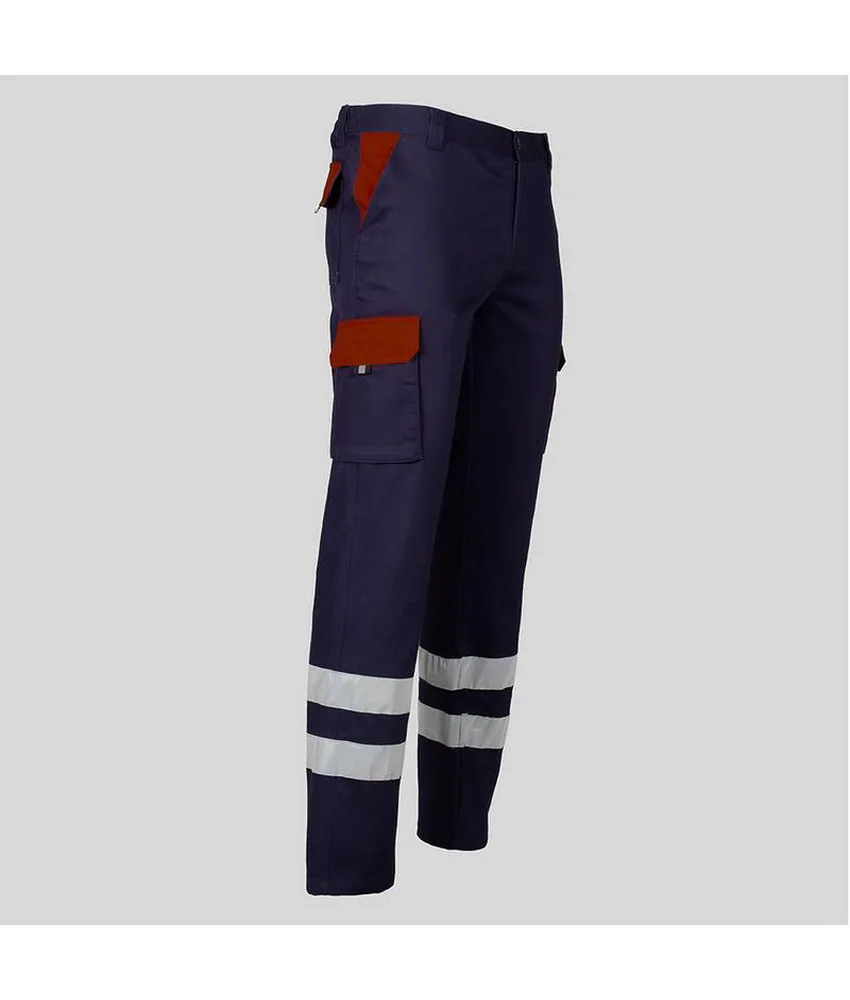 Pantalone unisex multitasche elastico Garys, 65% poliestere 33% co 2% elastan - con elastico posteriore in vita