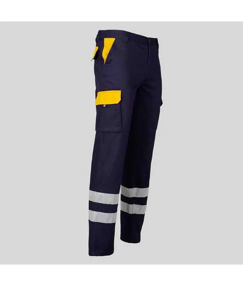 Pantalone unisex multitasche elastico Garys, 65% poliestere 33% co 2% elastan - con elastico posteriore in vita