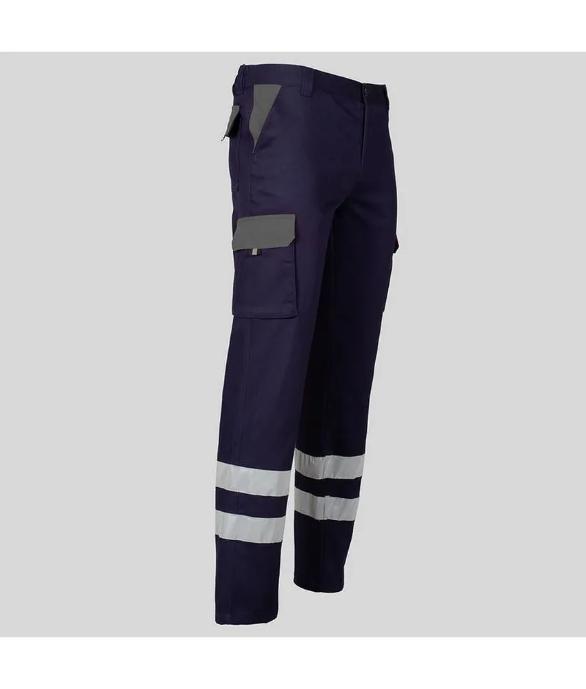 Pantalone unisex multitasche elastico Garys, 65% poliestere 33% co 2% elastan - con elastico posteriore in vita