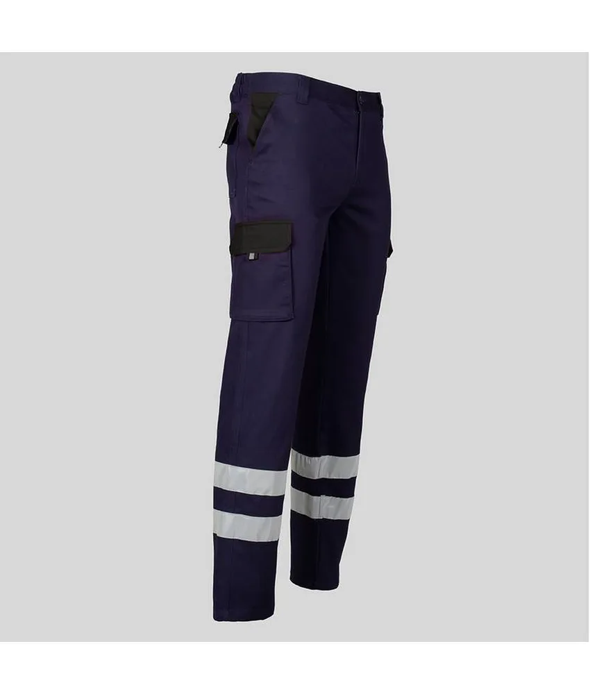 Pantalone unisex multitasche elastico Garys, 65% poliestere 33% co 2% elastan - con elastico posteriore in vita
