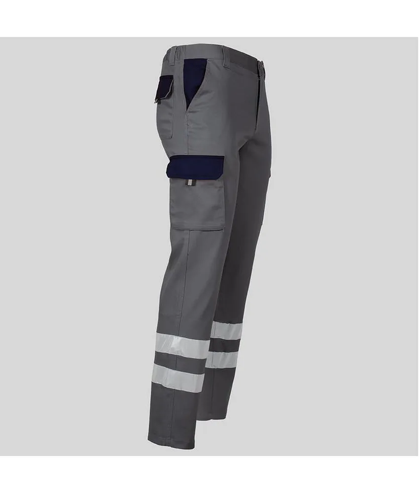 Pantalone unisex multitasche elastico Garys, 65% poliestere 33% co 2% elastan - con elastico posteriore in vita