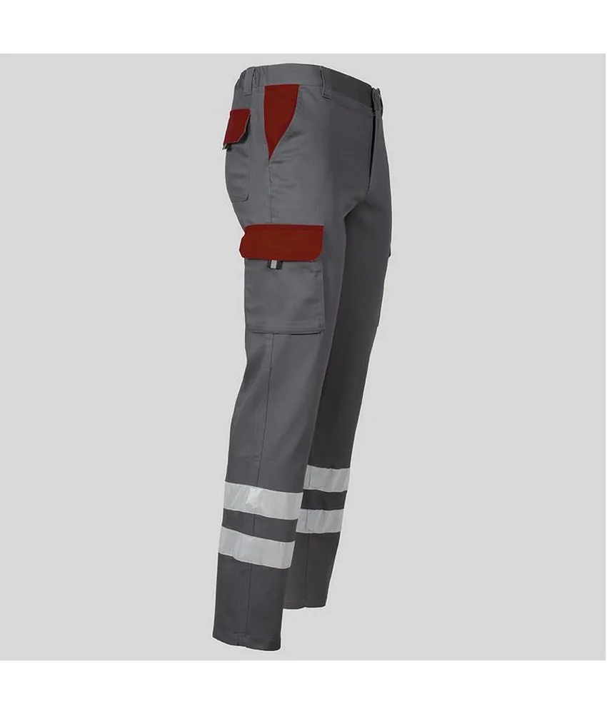 Pantalone unisex multitasche elastico Garys, 65% poliestere 33% co 2% elastan - con elastico posteriore in vita