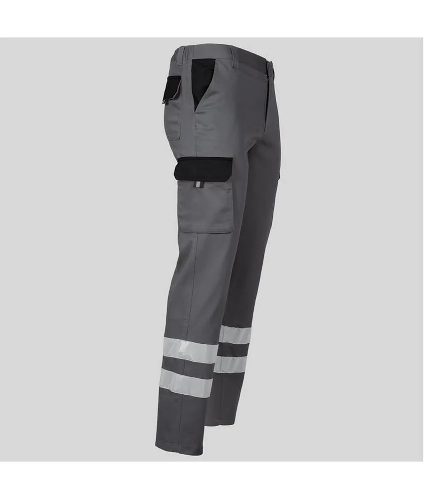 Pantalone unisex multitasche elastico Garys, 65% poliestere 33% co 2% elastan - con elastico posteriore in vita