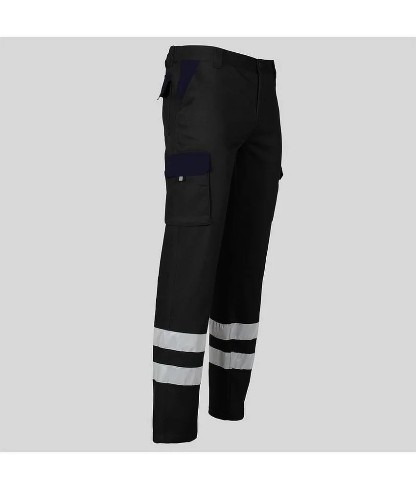 Pantalone unisex multitasche elastico Garys, 65% poliestere 33% co 2% elastan - con elastico posteriore in vita