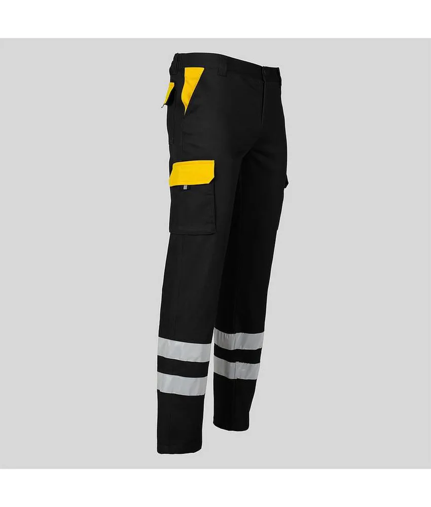 Pantalone unisex multitasche elastico Garys, 65% poliestere 33% co 2% elastan - con elastico posteriore in vita
