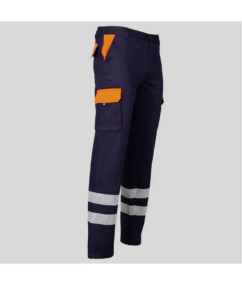 Pantalone unisex multitasche elastico Garys, 65% poliestere 33% co 2% elastan - con elastico posteriore in vita