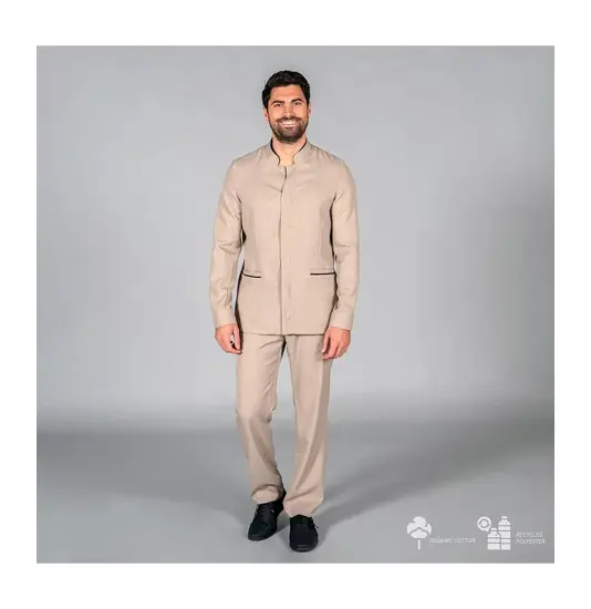Pantalone uomo tessuto riciclato arena Garys