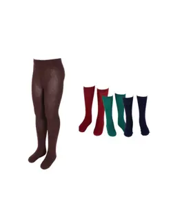 Plain mid -calf or knee-high socks Garys