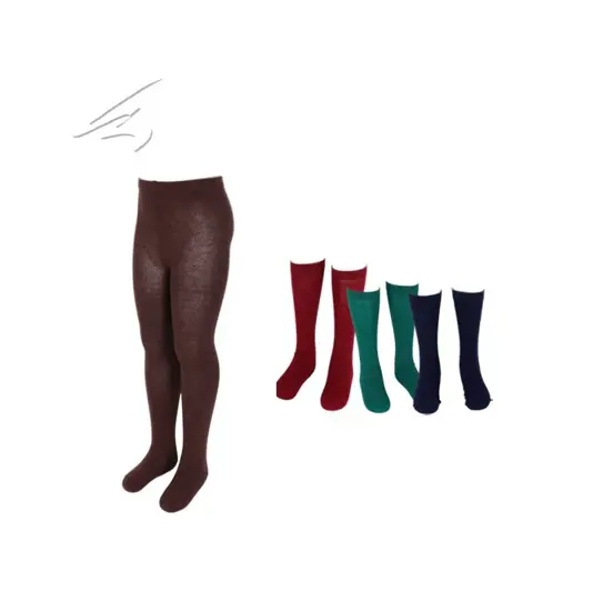 Plain mid -calf or knee-high socks Garys