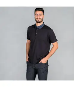 Polo uomo colletto chemisier jeans Garys redline
