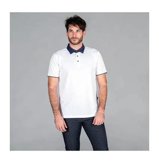 Polo uomo colletto chemisier jeans Garys redline