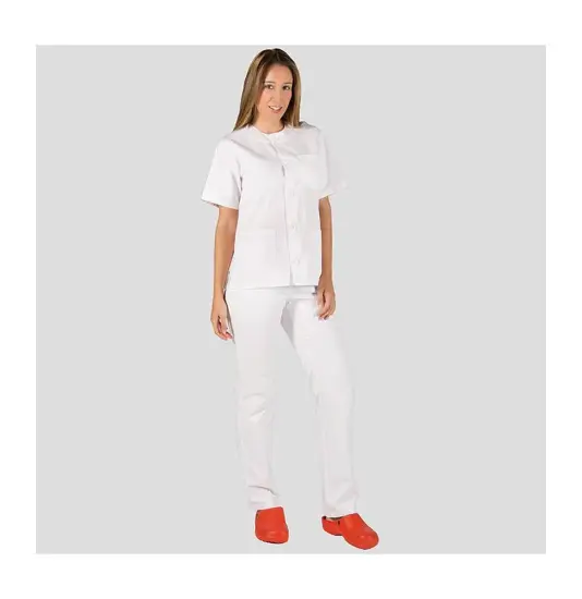 Set unisex abbottonato twill bianco Garys