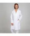 Vestaglia unisex a maniche lunghe in twill bianco Garys Redline