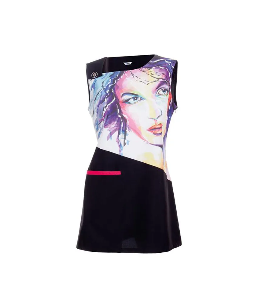 Vestido s/mangas acuarela Garys