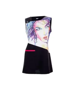 Vestido s/mangas acuarela Garys