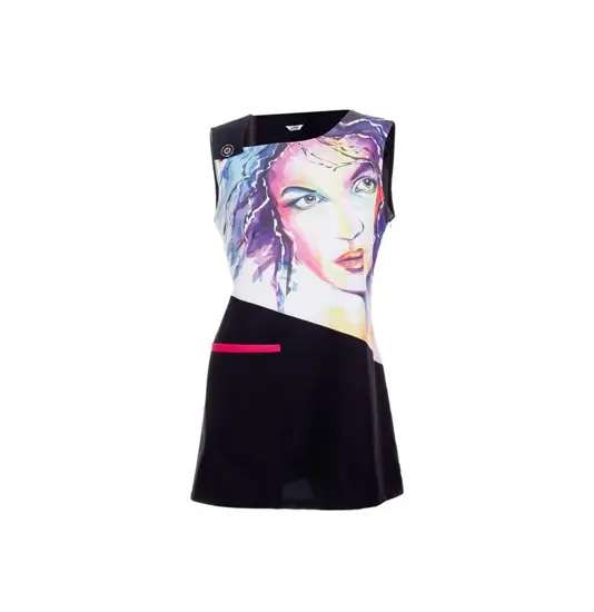 Vestido s/mangas acuarela Garys