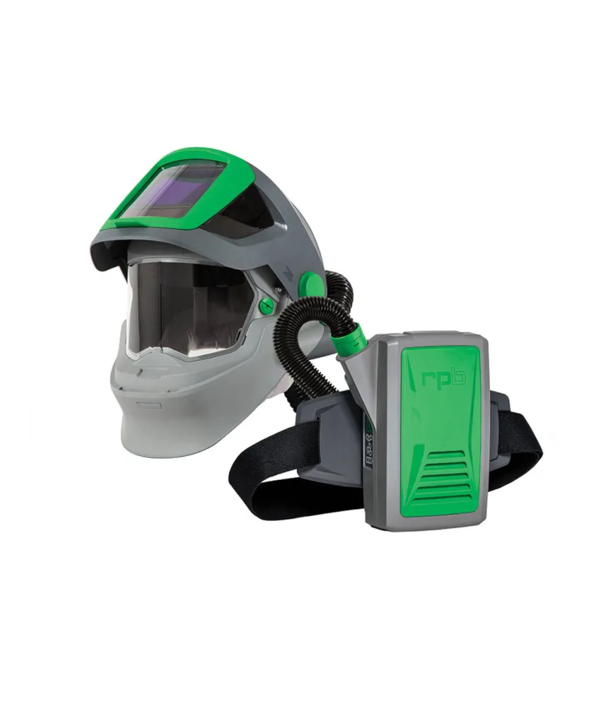 Casco per saldatura e smerigliatura con sistema filtrante GVS Z4, stato scuro: Tonalità selezionabili 9-13 - doppia distribuzione dell'aria