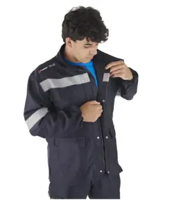 Giacca ignifuga con bande rinfrangenti  PROWEAR