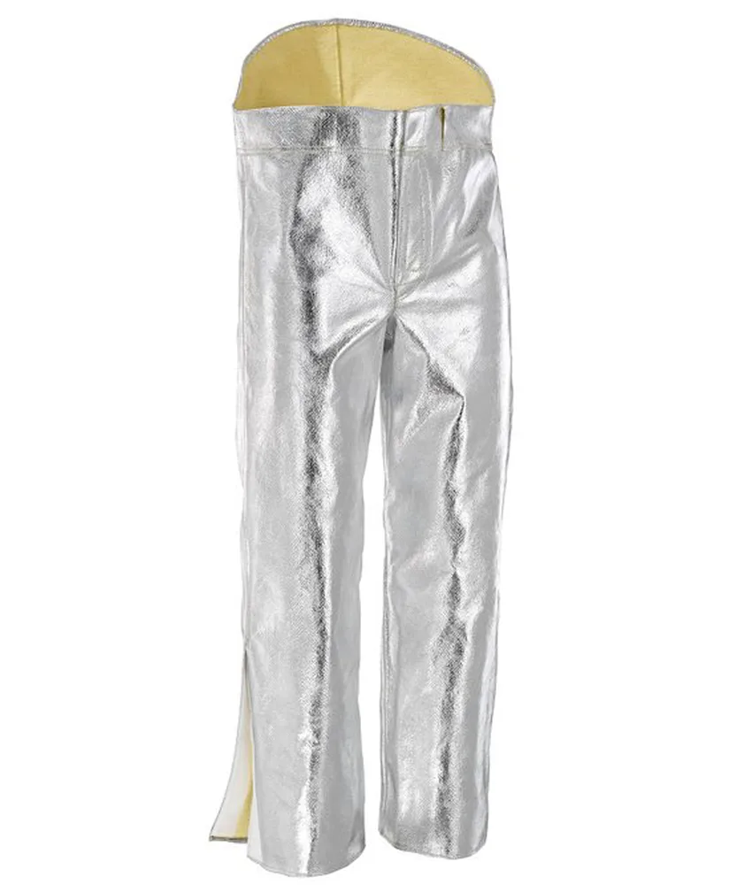 Pantaloni da lavoro V4KA, in tessuto di fibra aramidica alluminizzato - 450g/mq